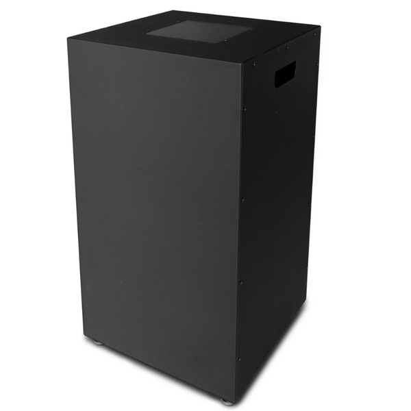 Galio Outdoor Gas Fireplace Black LPG Cylinder Cover on a white background.