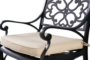 Close up of the Marco Cast Aluminium Outdoor Chair