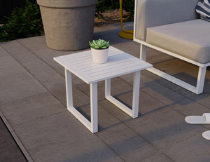 Vivara Outdoor Side Table in White colour