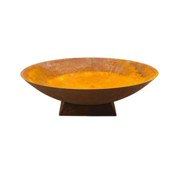 Cast Iron Firepit Bowl with Trivet Base - 120cm Diameter x 30cm High on a white background.