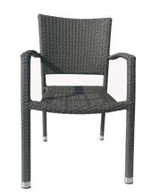 Load image into Gallery viewer, Clemence PE Wicker Chair in grey color