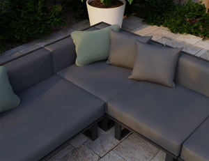 Vivara Sofa Australia Modular Corner Sections in Charcoal colour