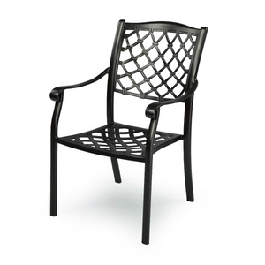 Positano Aluminium Outdoor Chair in Sand black colour