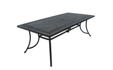 Load image into Gallery viewer, Sand black coloured Positano Aluminium Outdoor Table