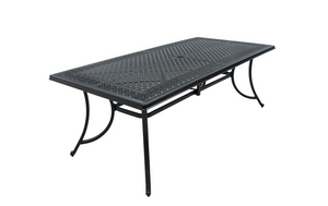 Sand black coloured Positano Aluminium Outdoor Table