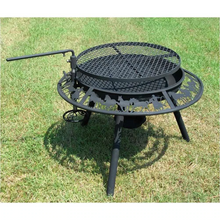 Load image into Gallery viewer, The Ultimate BBQ Fire Pit cowboy pattern - 120cm Diameter