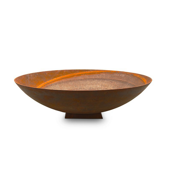 X-large Firepit Bowl on Trivet Base - 150cm diameter with a white background.