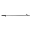 Black Steel Fire Pit Poker on a white background