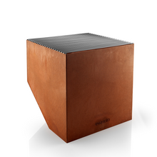 Load image into Gallery viewer, Firecube Fire Pit by Eva Solo with grill grid for BBQ cooking