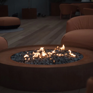 Galio Star Outdoor Insert for Gas Fireplace  - 61cm Diameter x 22cm High