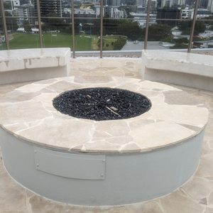 Galio Star Outdoor Insert for Gas Fireplace  - 61cm Diameter x 22cm High