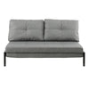 Gray sofa bed on a white background