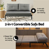 2-in-1 convertible sofa bed in a living room setting