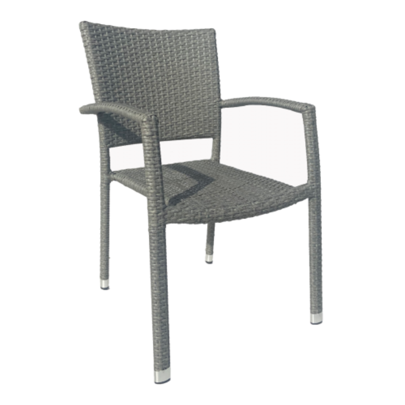 Clemence PE Wicker Chair with a white background.