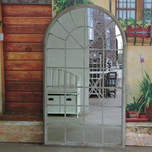Load image into Gallery viewer, Emily Metal Frame Garden Mirror in sand colour