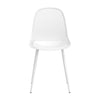 A forward facing white Gardeon Outdoor Dining Chair set on a white background.