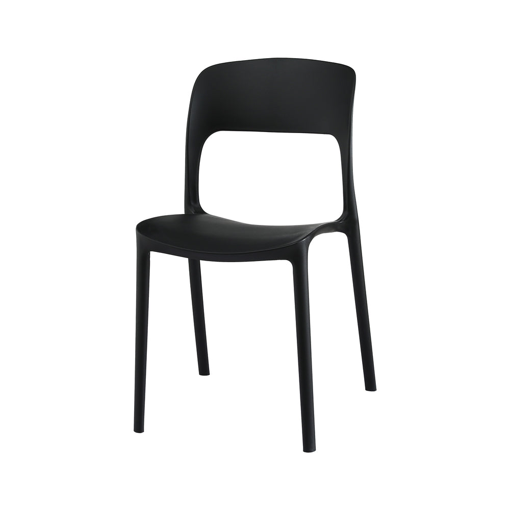 Black chair on a white background