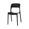 Black chair on a white background