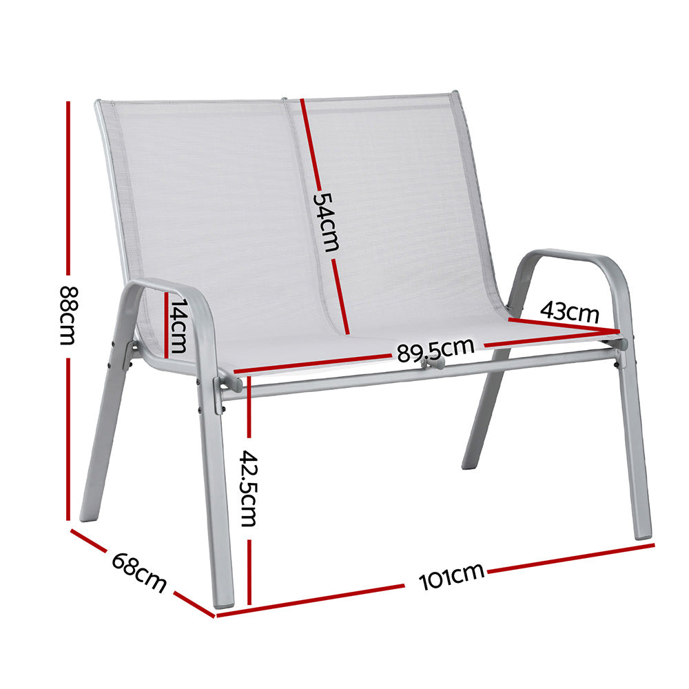 Measurement chart of a chair with dimensions labeled