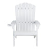White Adirondack chair on a white background