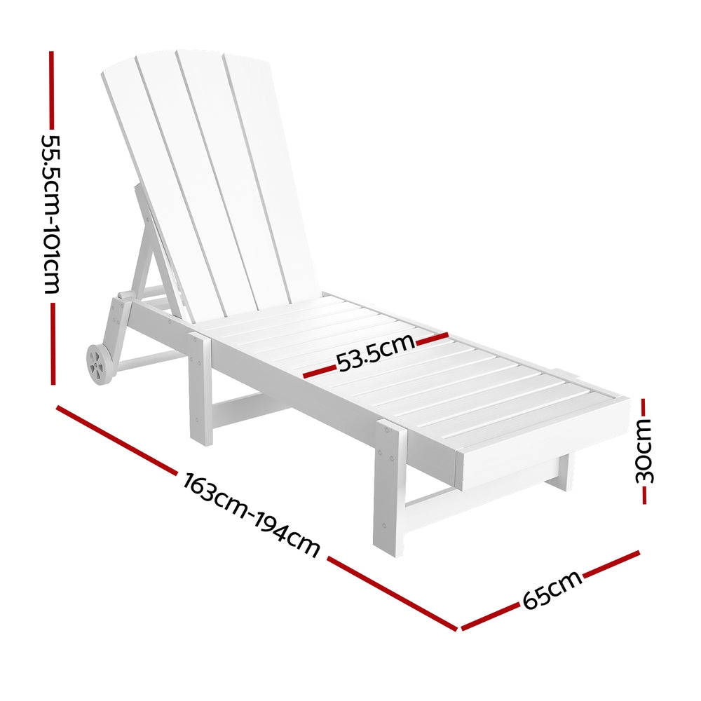 White lounge chair with dimensions marked on a white background
