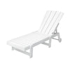 White lounge chair on a white background