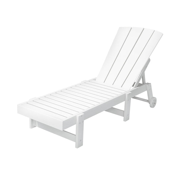 White lounge chair on a white background