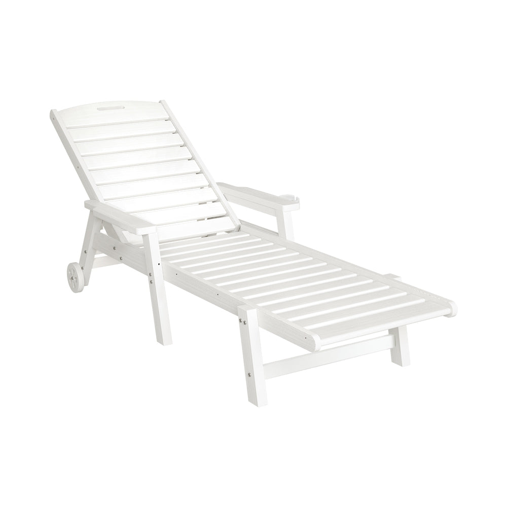 White lounge chair on a white background