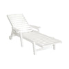 White lounge chair on a white background
