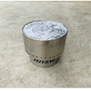 Inferno Smokeless Fire Pit with cooking grill on top; on a concrete surface, branded 'Inferno'.