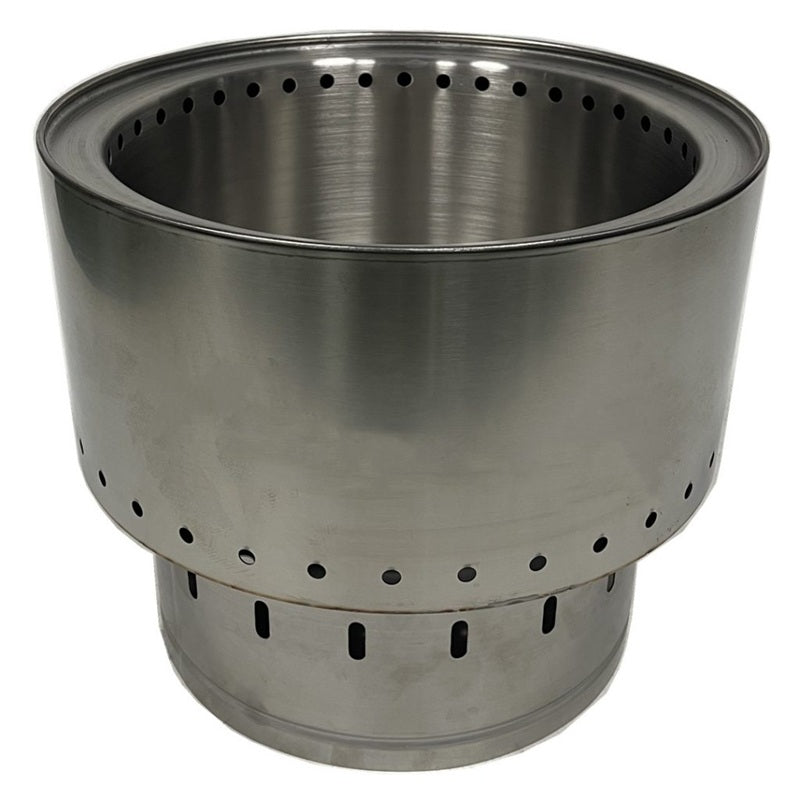Inferno Smokeless stainless steel Fire Pit on a white background.