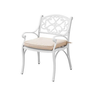 Marco Cast Aluminium Outdoor chair in white