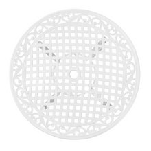 Load image into Gallery viewer, Marco Cast Aluminium white colour Outdoor Table top view