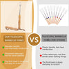 Telescopic barbecue forks comparison chart with features highlighted.