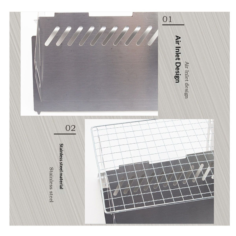 Metal air inlet design with grid pattern on a light gray background