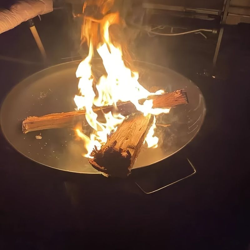 Fire burning in a BBQ fire pit