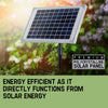 A solar panel for water pump designed for garden use. The panel is flat and rectangular.