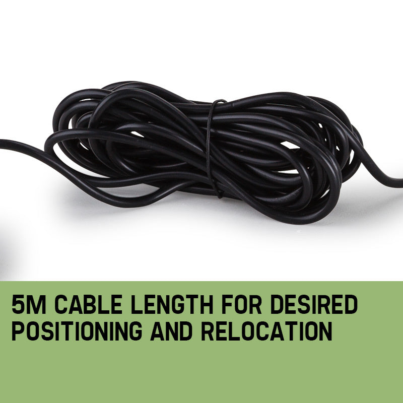 A 5 metre long electrical cord for water pump.