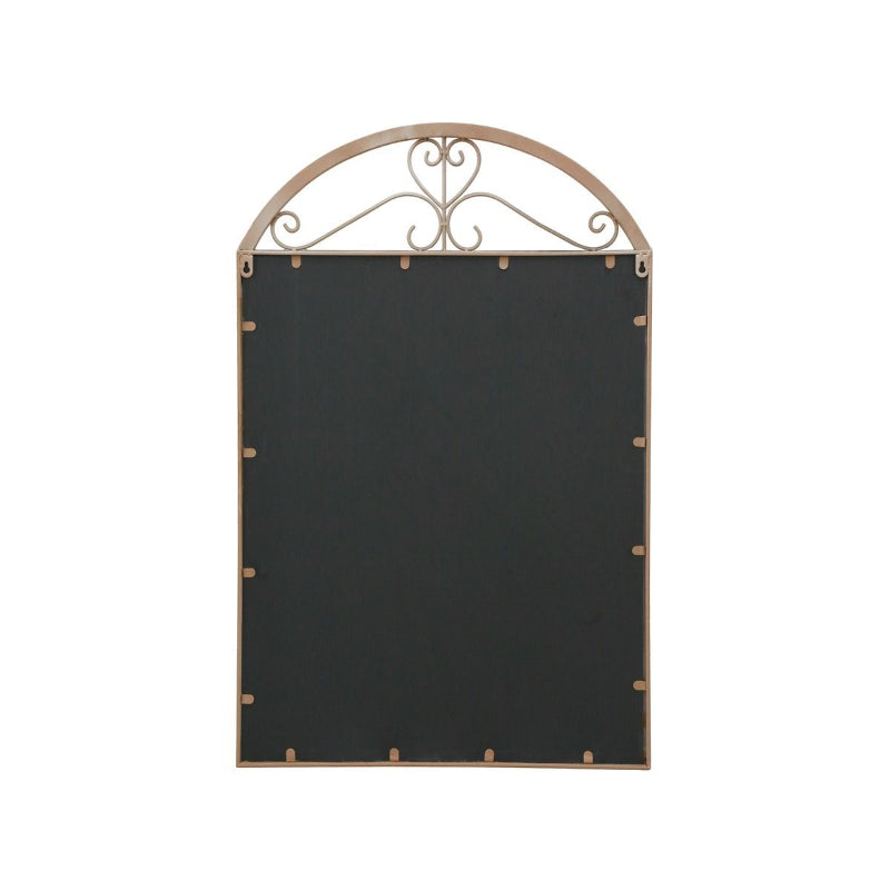 Back view of sylvia mirror - a black chalkboard with decorative gold frame on a white background