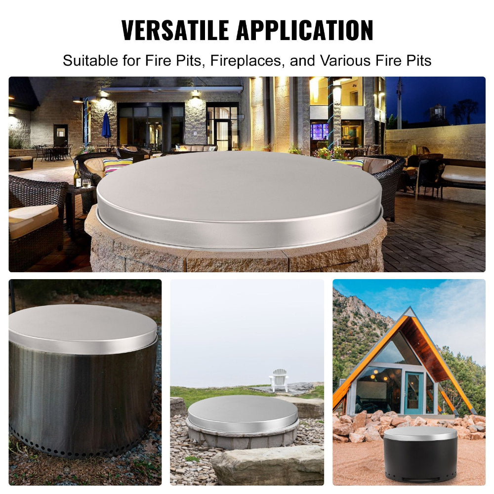 Collage of fire pit applications in various settings with text 'Versatile Application'.