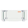Glass shelf with metal brackets on a white background, featuring the Vevor brand.