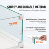 Glass panel with Vevor branding, highlighting sturdiness and durability features.