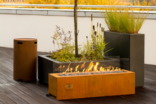 Load image into Gallery viewer, Galio Linear Automatic Corten coloured Gas Fire Pit Australia