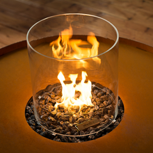 Load image into Gallery viewer, Galio Round Gas Fire Pit Insert with glass surround Australia