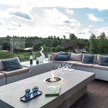 Load image into Gallery viewer, Galio Round Gas Fire Pit Insert Australia private residence in Russia