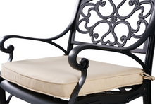 Load image into Gallery viewer, Close up of the Marco Cast Aluminium Outdoor Chair