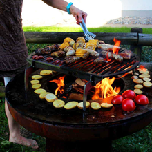 Load image into Gallery viewer, Yagoona Ringgrill BBQ &amp; Goanna Fire Pit cooking up a feast