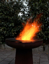 Load image into Gallery viewer, Yagoona Ringgrill BBQ &amp; Goanna Fire Pit Australia with fire burning