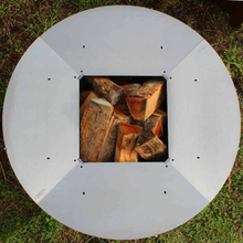 Load image into Gallery viewer, Yagoona Ringgrill BBQ &amp; Goanna Fire Pit with wood ready to burn