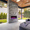 Astro Electric Fireplace Australia installed in an Outdoor wall 